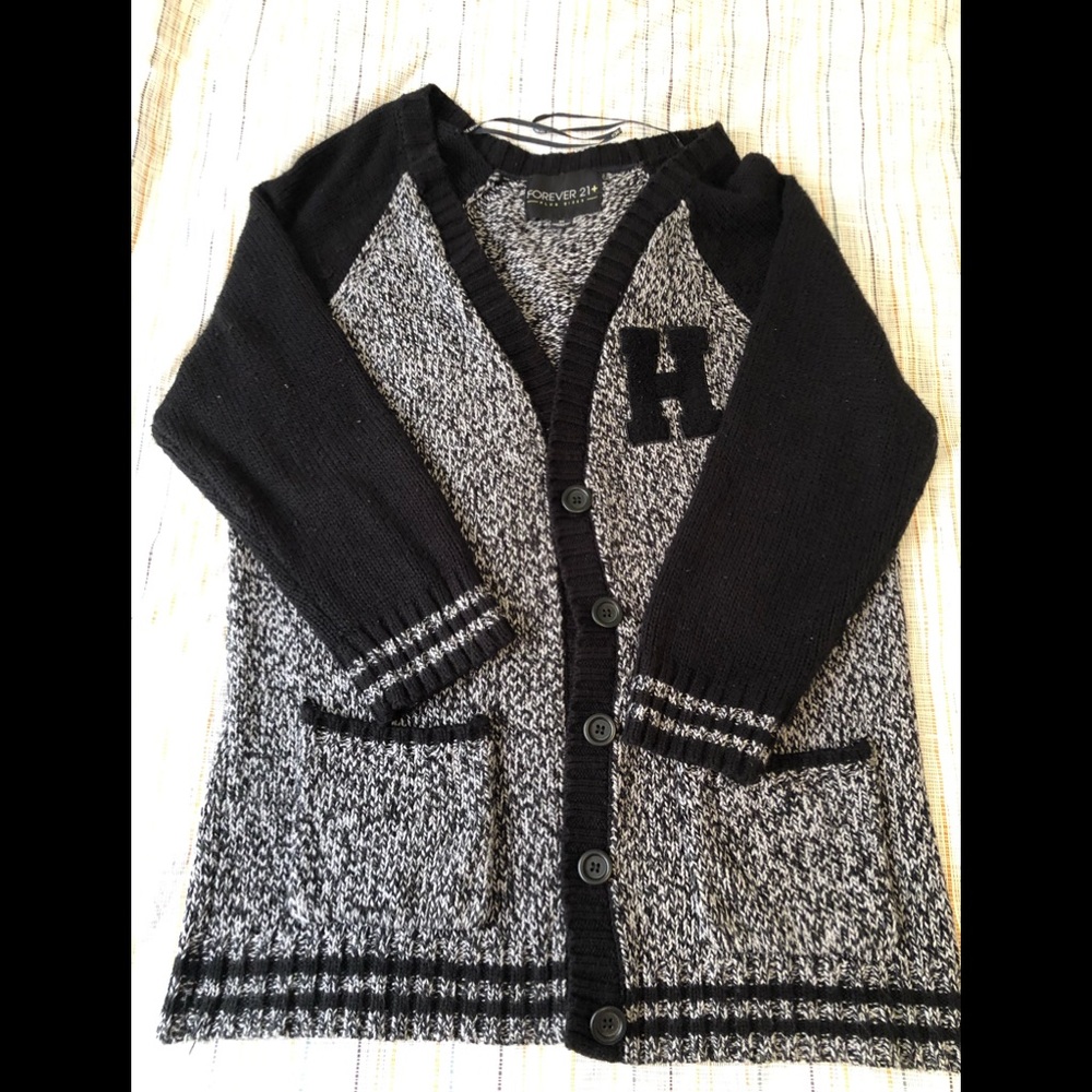 F21 letterman Cardigan